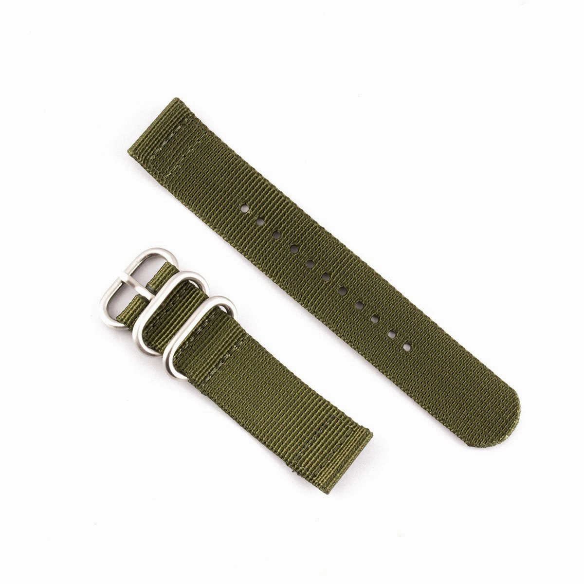 a??Zulu 2 elements watch strap - Nylon / fabric (black, kaki)