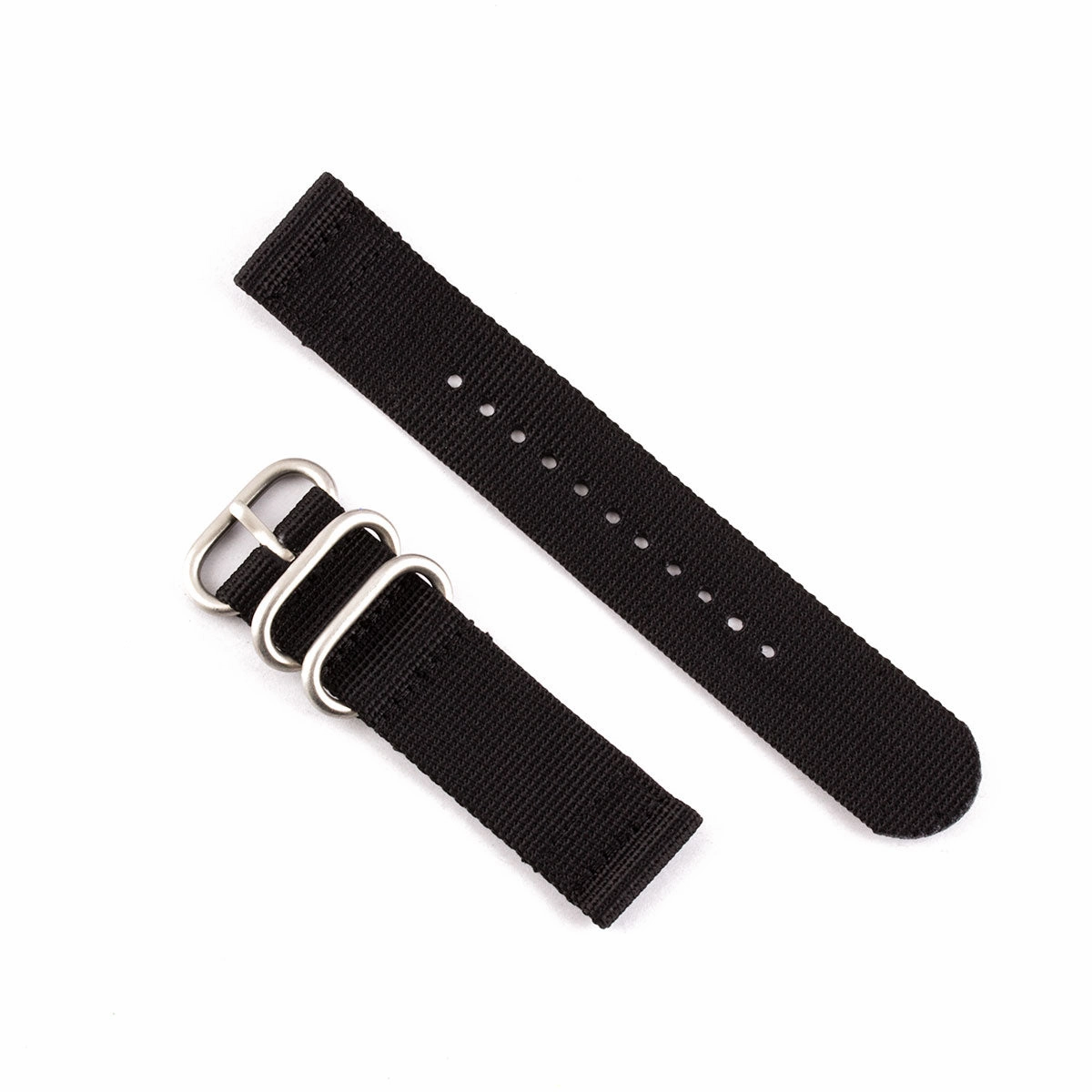 a??Zulu 2 elements watch strap - Nylon / fabric (black, kaki)