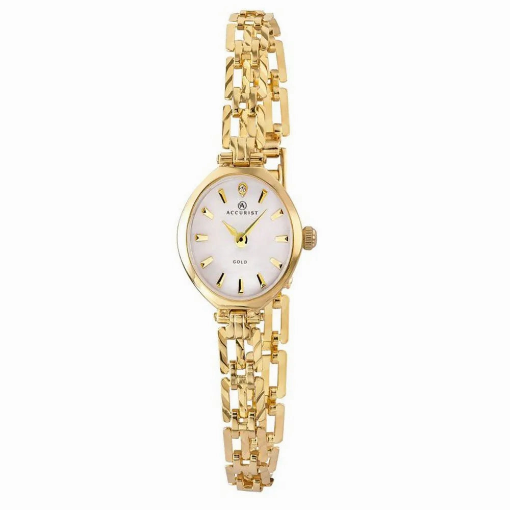 Accurist 9ct Gold Ladies Bracelet Watch 8801 