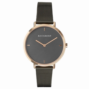 Accurist Ladies Grey Mesh Bracelet Watch 8349 