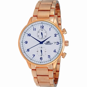 Adee Kaye Men's Watch - Blitz -G1 Quartz White Dial Rose Gold Bracelet | AK7501-RGSV men's watches best men's watches under $500 affordable men's watches men watches classic