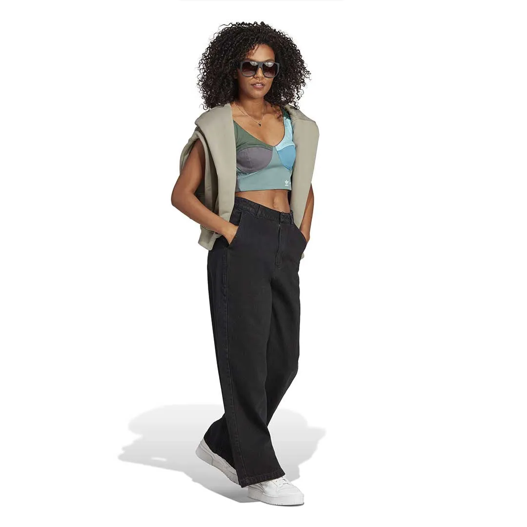 adidas - Women's adidas Originals x Kseniaschnaider 3-Stripes Jeans (IJ8338)