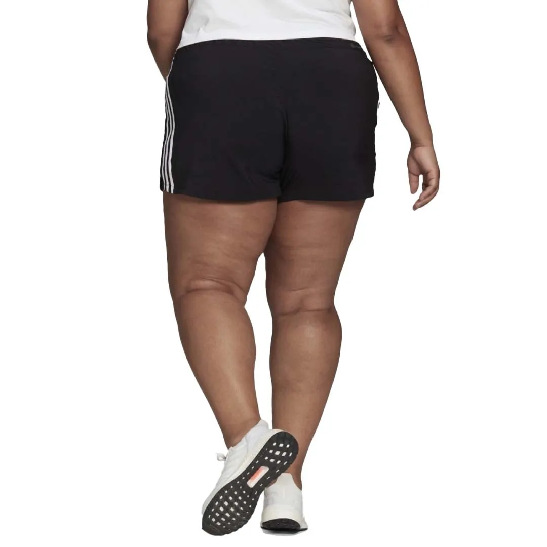 adidas - Women's Pacer 3-Stripes Woven Shorts (Plus Size) (H59079)