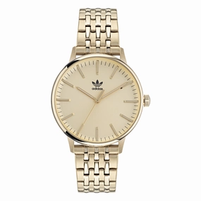 Adidas Code One 38mm Gold Dial Watch AOSY22024,quartz watch, quartz watches for men, quartz watches for women, best quartz watch, minimalist quartz watch, luxury quartz watch, waterproof quartz watch,analog quartz watch, digital quartz watch,affordable qua