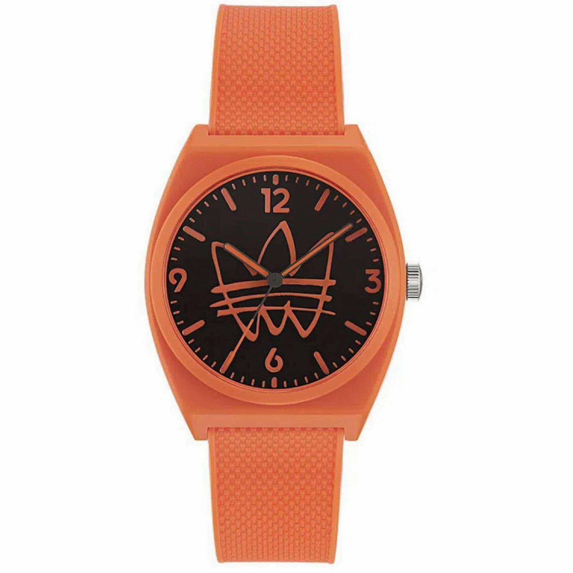 Adidas Men's Watch - Originals Quartz Black Dial Orange Rubber Strap | AOST22562 Luxury Quartz Watch Quartz Watch Sale