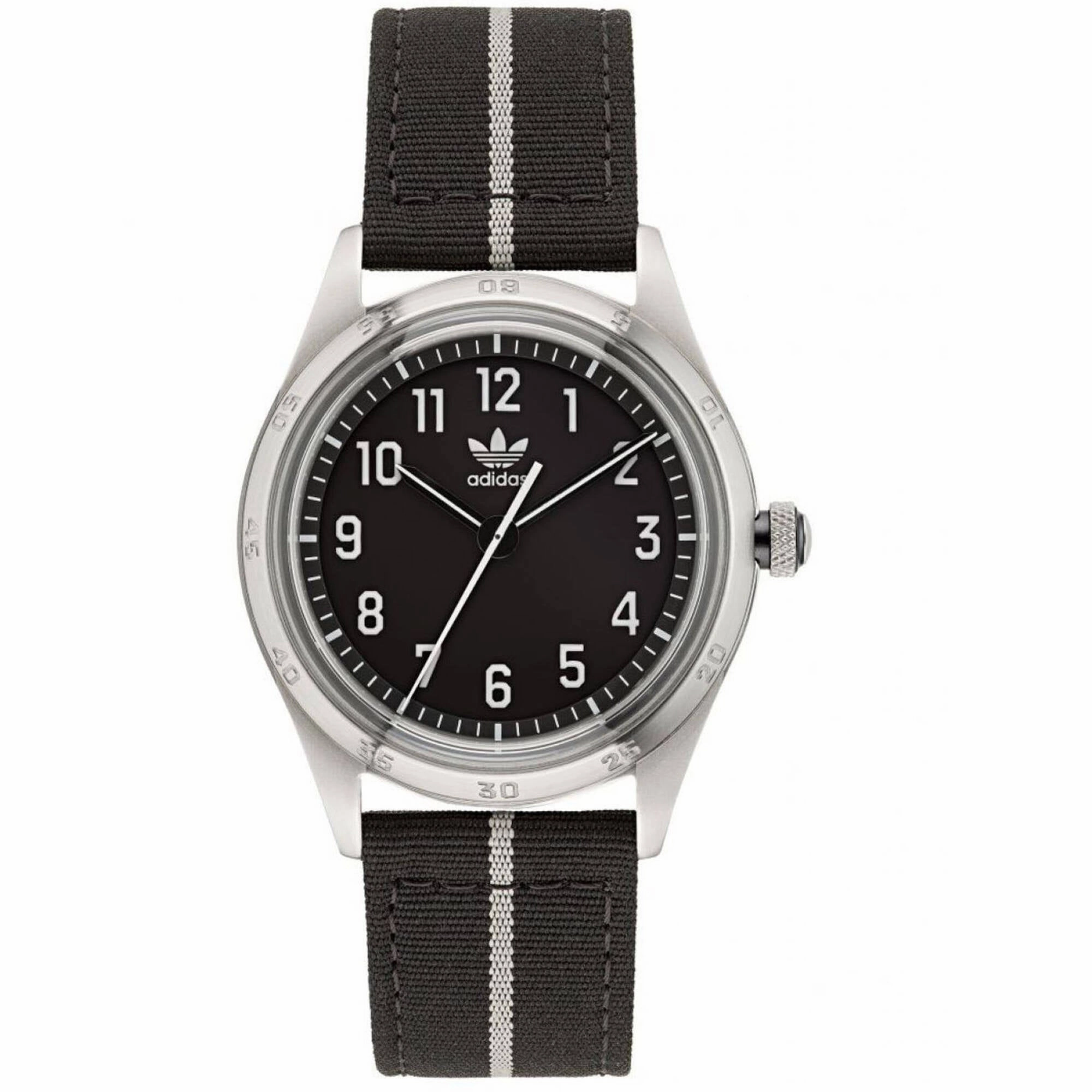 Adidas Men's Watch - Originals Stainless Steel Case Black Fabric Strap | AOSY22523 Luxury Quartz Watch Quartz Watch Sale