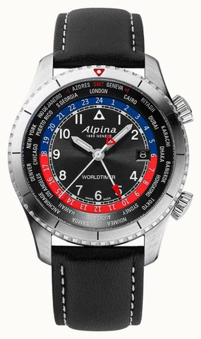 Alpina Startimer Pilot Quartz Worldtimer AL-255BRB4S26 