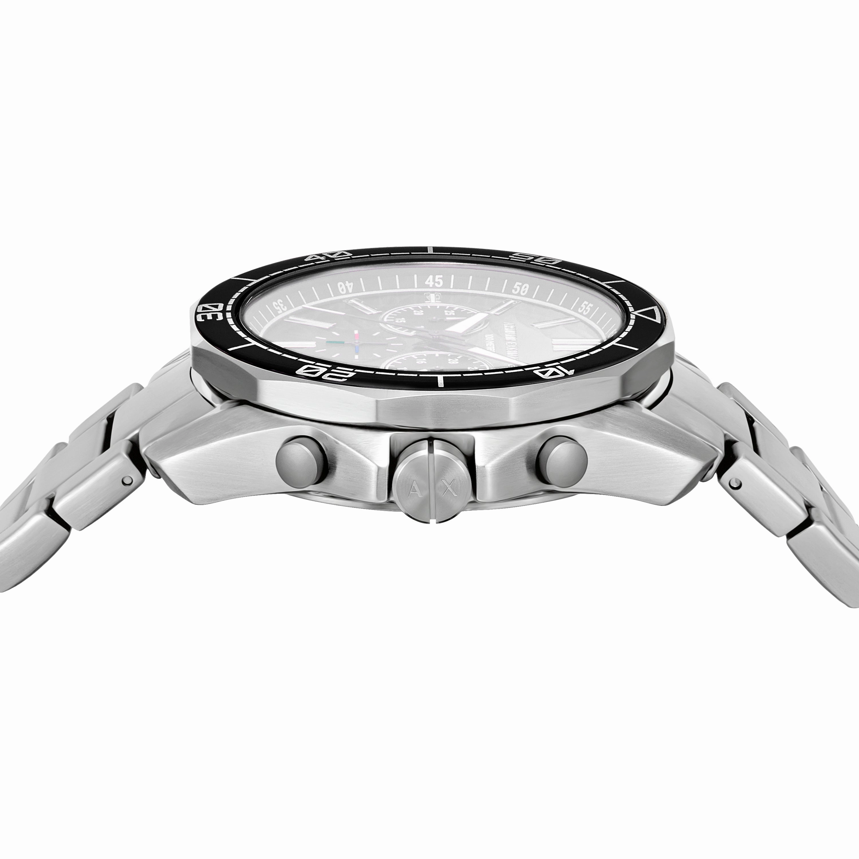 Armani Exchange Chronograph Silver Dial Stainless Steel Watch AX1969