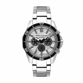 Armani Exchange Chronograph Silver Dial Stainless Steel Watch AX1969 
