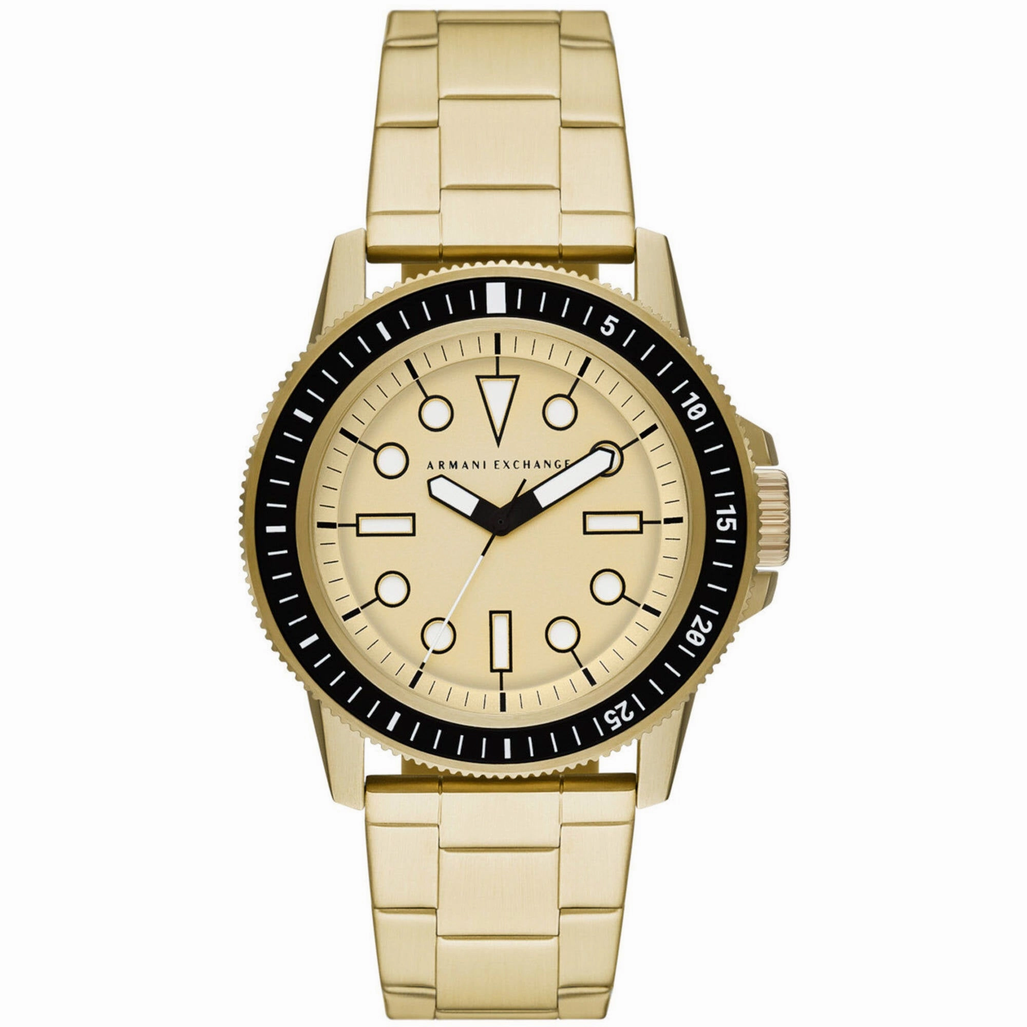 Armani Exchange Men's Watch - Classic Quartz Gold Dial Yellow Gold Bracelet | AX1854 men's watches best men's watches under $500 affordable men's watches men watches classic