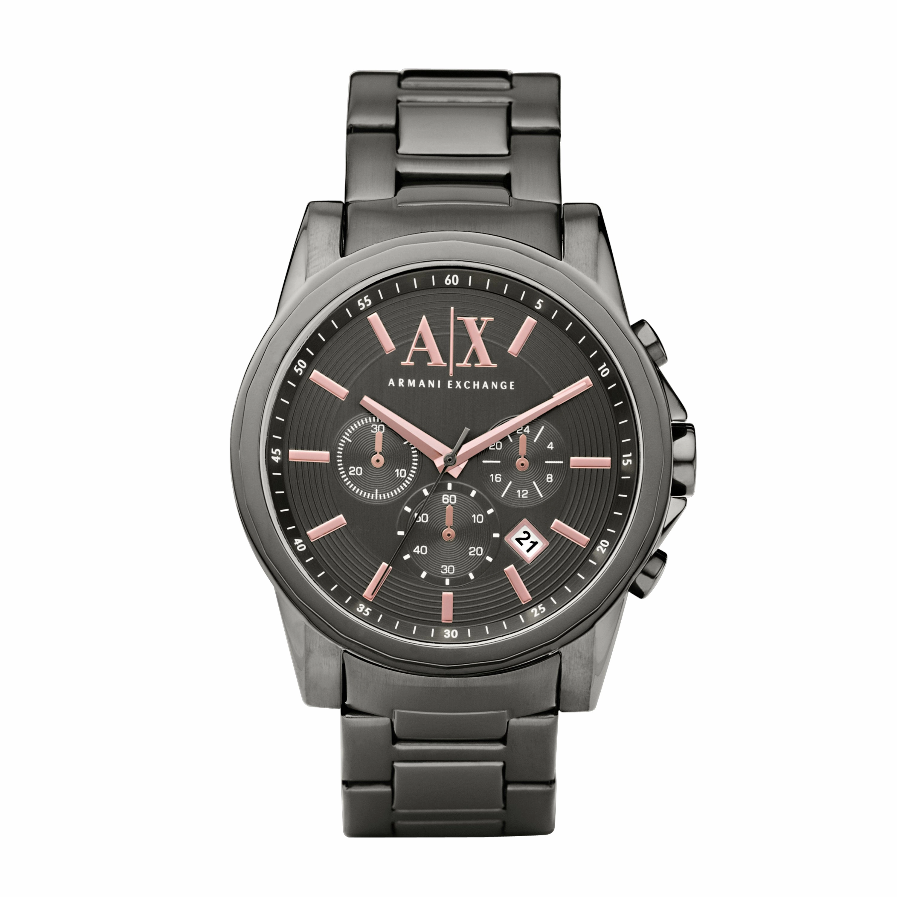 Armani Exchange Mens Chronograph Watch Gunmetal Dial AX2086 