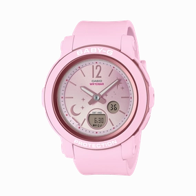 BABY-G DUO Moon and Stars Pink Resin Band Watch BGA290DS-4A,quartz watch, quartz watches for men, quartz watches for women, best quartz watch, minimalist quartz watch, luxury quartz watch, waterproof quartz watch,analog quartz watch, digital quartz watch,a