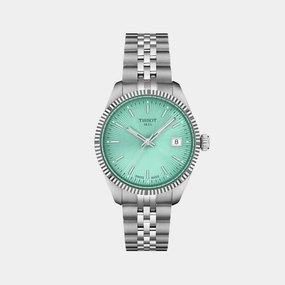 Ballade Women Quartz Light Green Dial Analog Stainless Steel Watch T1562101109100 budget    watches    watches classic