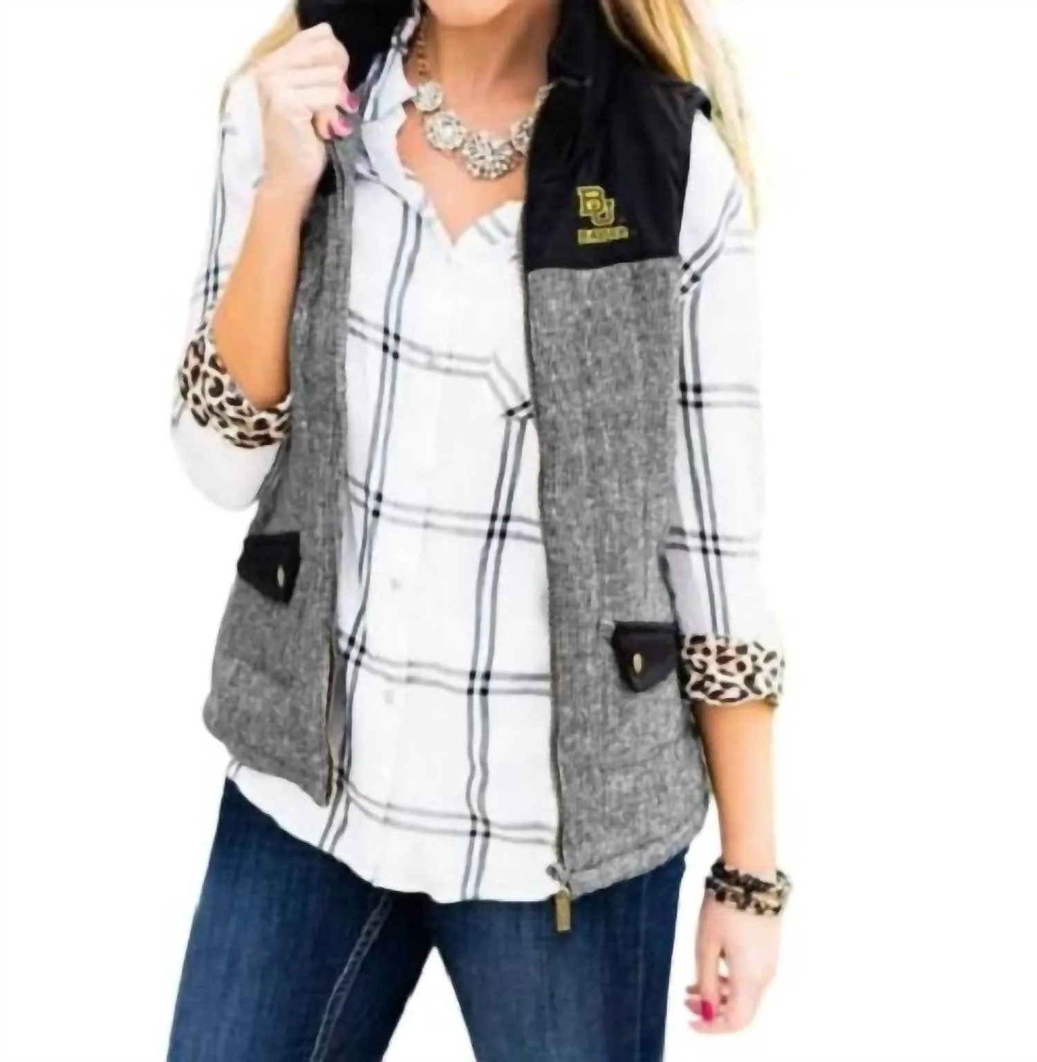 Baylor University Prep For It Vest In Grey