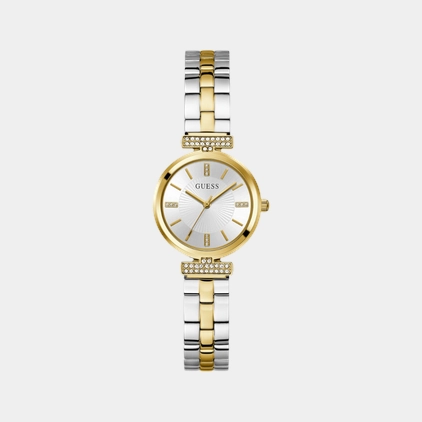 Bejeweled Women Quartz Silver Dial Analog Stainless Steel Watch GW0762L5 women watches best women watches affordable women's watches branded women watches