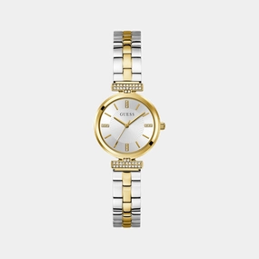 Bejeweled Women Quartz Silver Dial Analog Stainless Steel Watch GW0762L5 women watches best women watches affordable women's watches branded women watches