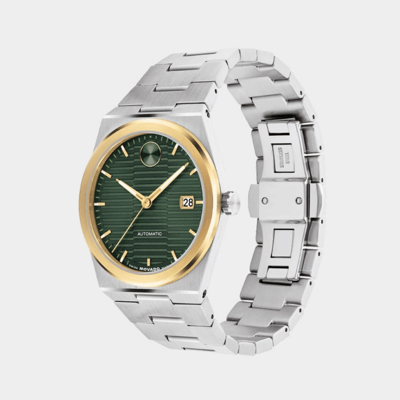 Bold Quest Women Green Dial Analog Stainless Steel Automatic Watch 3600942