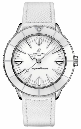 Breitling Superocean Heritage Stainless Steel White Dial Automatic Womens Watch A10340A71A1X1 Women??s luxury watches Affordable women watches