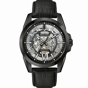 Bulova 98A304 Classic Affordable Leather Watch Leather Watch Discount