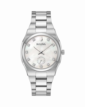 Bulova Elegant Surveyor Diamond Accented Stainless Steel Women's Watch 96P242,quartz watch, quartz watches for men, quartz watches for women, best quartz watch, minimalist quartz watch, luxury quartz watch, waterproof quartz watch,analog quartz watch, dig
