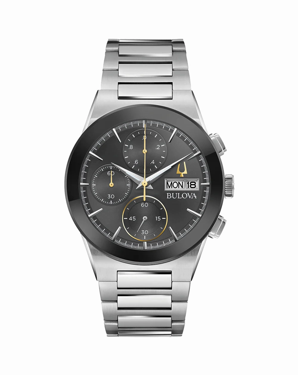 Bulova Millenia Elegant Stainless Steel Men's Timepiece Black Dial 96C149,quartz watch, quartz watches for men, quartz watches for women, best quartz watch, minimalist quartz watch, luxury quartz watch, waterproof quartz watch,analog quartz watch, digital