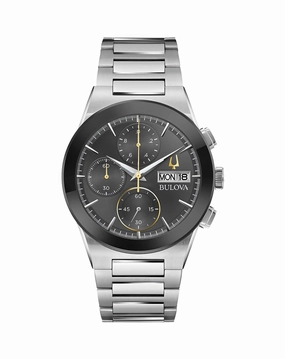 Bulova Millenia Elegant Stainless Steel Men's Timepiece Black Dial 96C149,quartz watch, quartz watches for men, quartz watches for women, best quartz watch, minimalist quartz watch, luxury quartz watch, waterproof quartz watch,analog quartz watch, digital