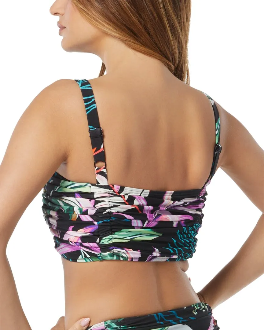 Carmen Marc Valvo Ruched Bikini Top