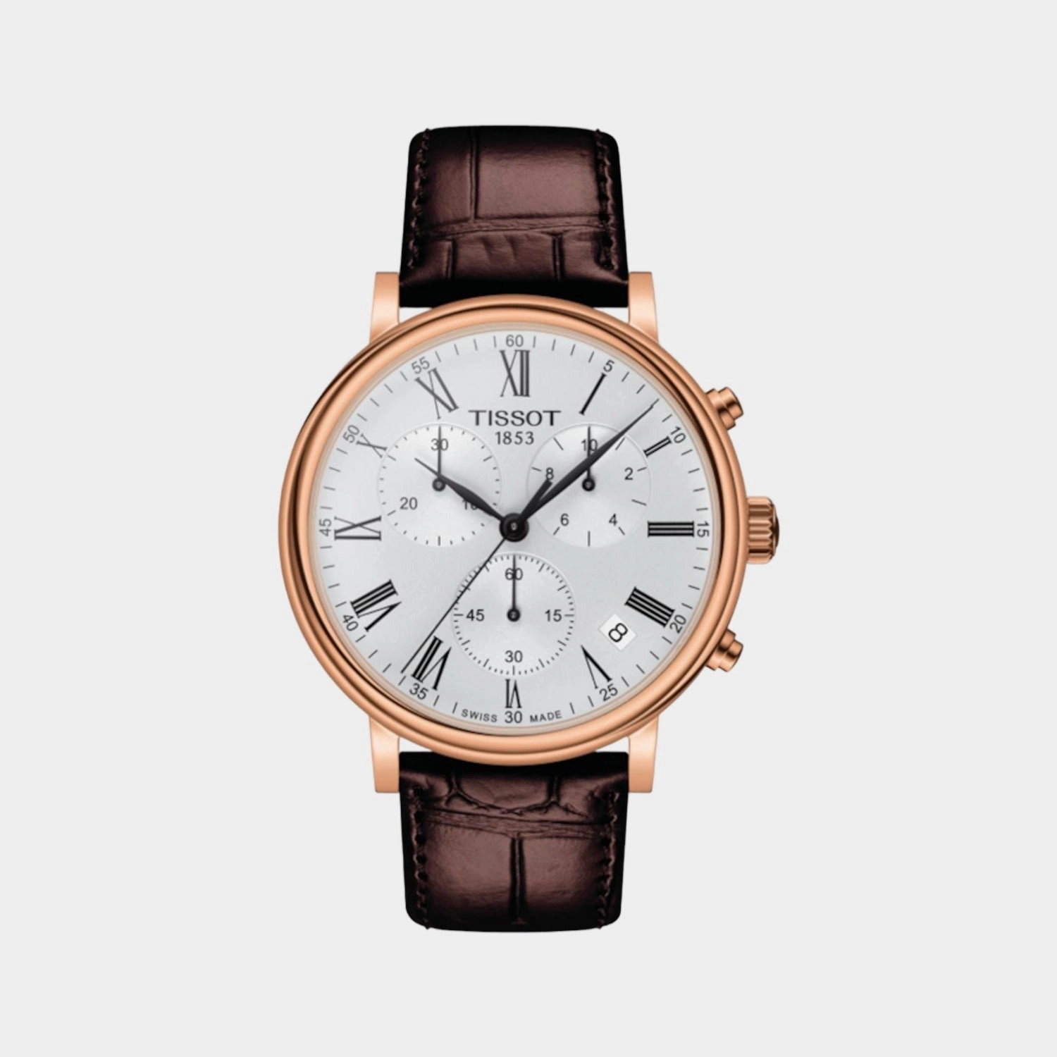 Carson Men Leather Chronograph Watch T1224173603300 budget    watches    watches classic