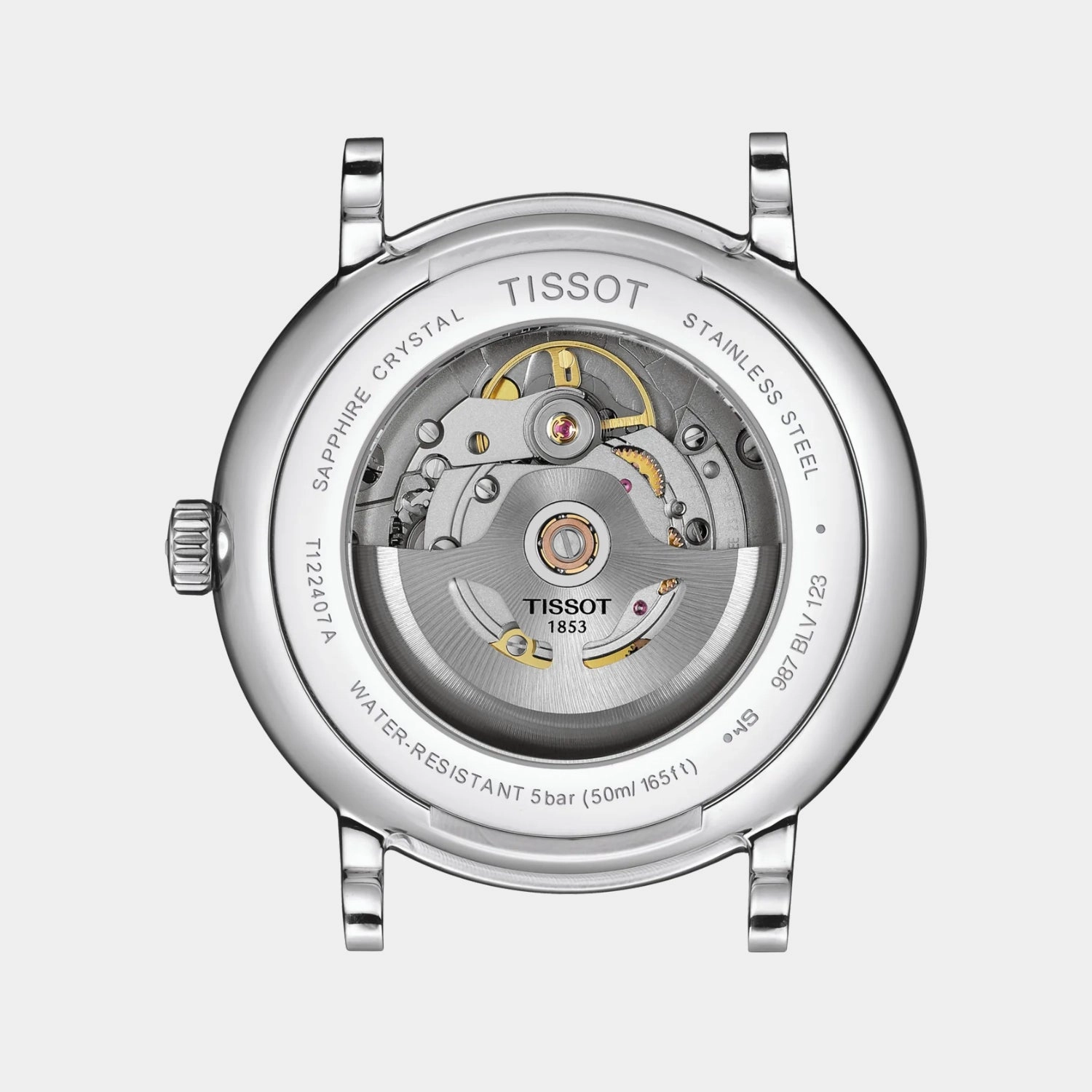 Carson Premium Men Silver Automatic Stainless Steel Watch T1224071103300