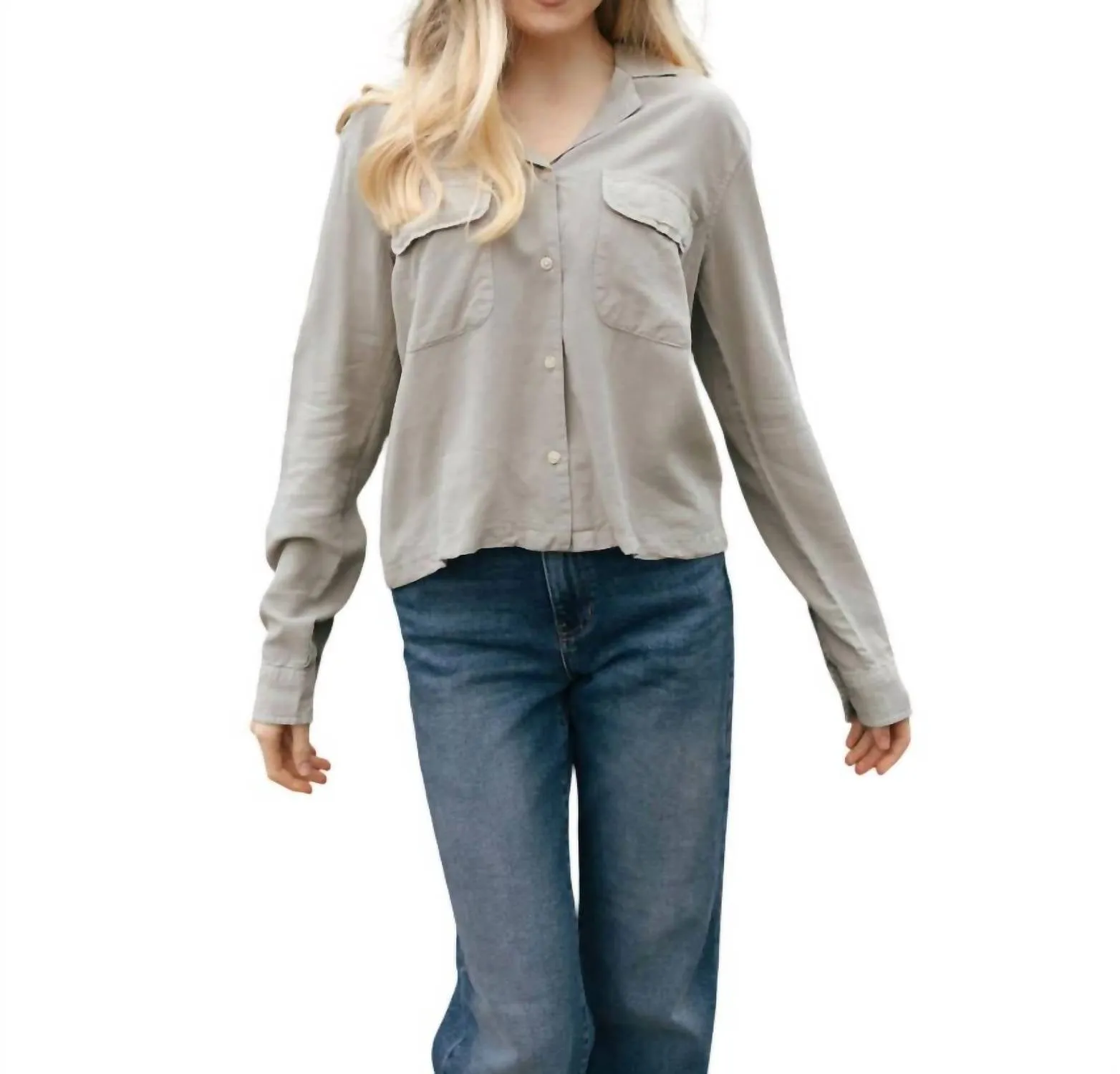 Casey Shirt In Forest Fog