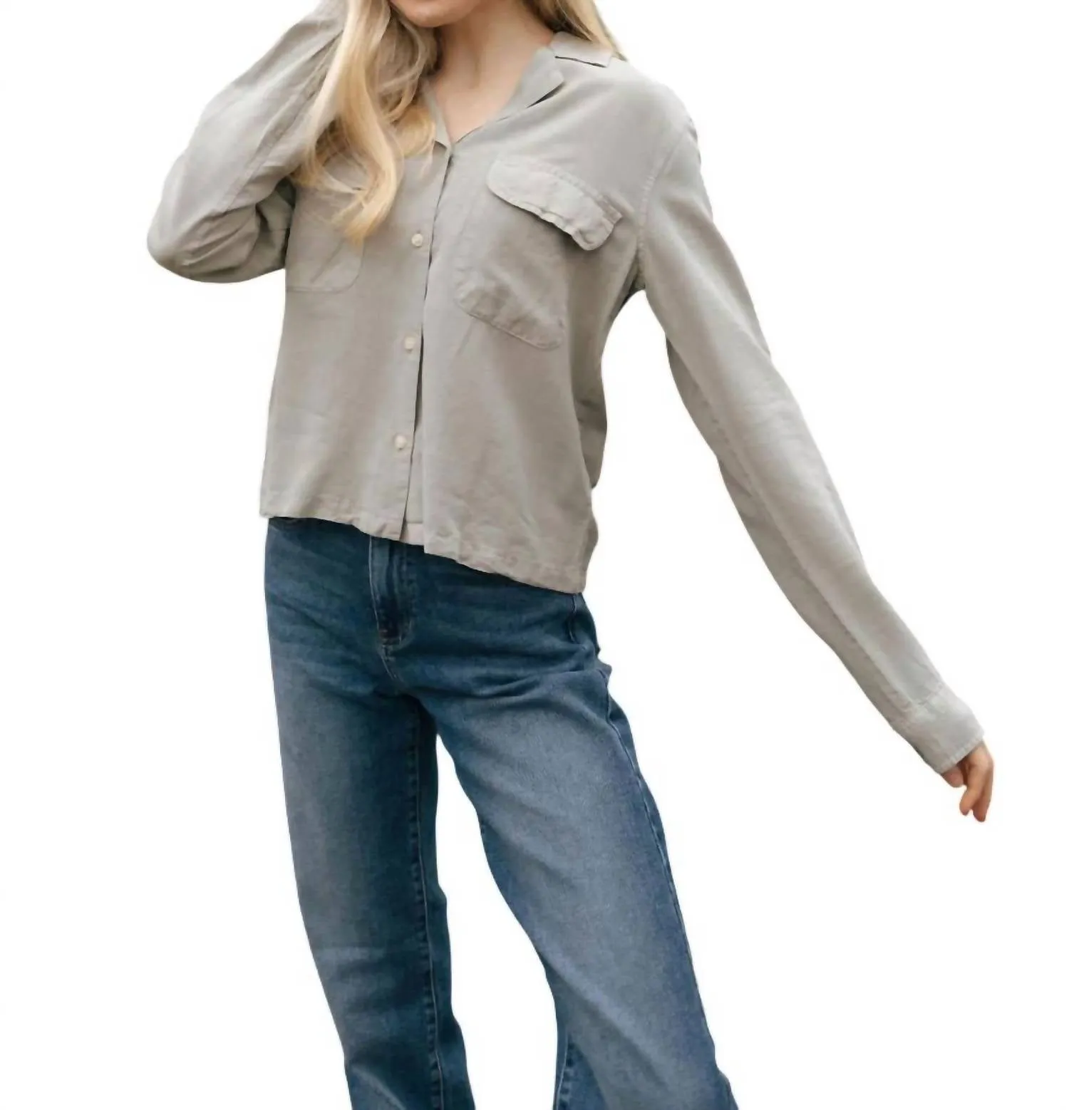 Casey Shirt In Forest Fog