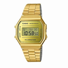 Casio A168WEGM-9DF Gold Stainless Watch for Men and Women Affordable casual watches Sporty casual watches Affordable luxury casual watches