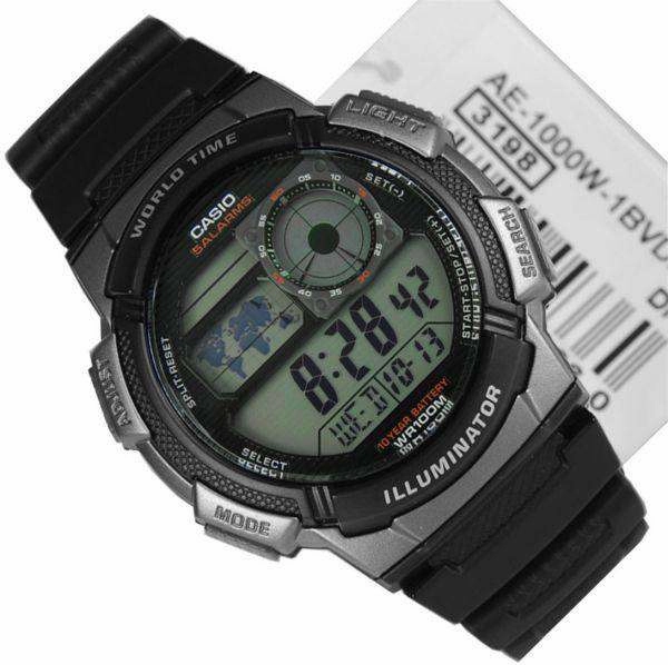 Casio AE-1000W-1B Black Resin Strap Watch For Men