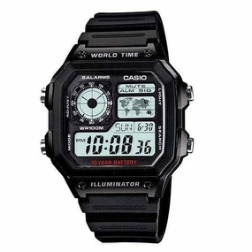 Casio AE-1200WH-1AVDF Black Resin Watch for Men,silicone watch,silicone strap watch,silicone watches for men,silicone watches for women,unisex silicone watch,kids silicone watch,sports silicone watch,casual silicone watch,waterproof silicone watch,silicone