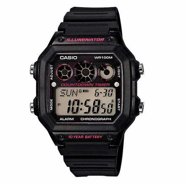 Casio AE-1300WH-1A2VDF Black Resin Watch for Men,silicone watch,silicone strap watch,silicone watches for men,silicone watches for women,unisex silicone watch,kids silicone watch,sports silicone watch,casual silicone watch,waterproof silicone watch,silicon