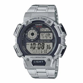 Casio AE-1400WHD-1AVDF Silver Stainless Watch for Men,men's watches,watch for men, best men's watches,luxury men's watch,minimalist men's watch,casual men's watch,dress watch for men,automatic men's watch,quartz men's watch,cheap men's watch. busin