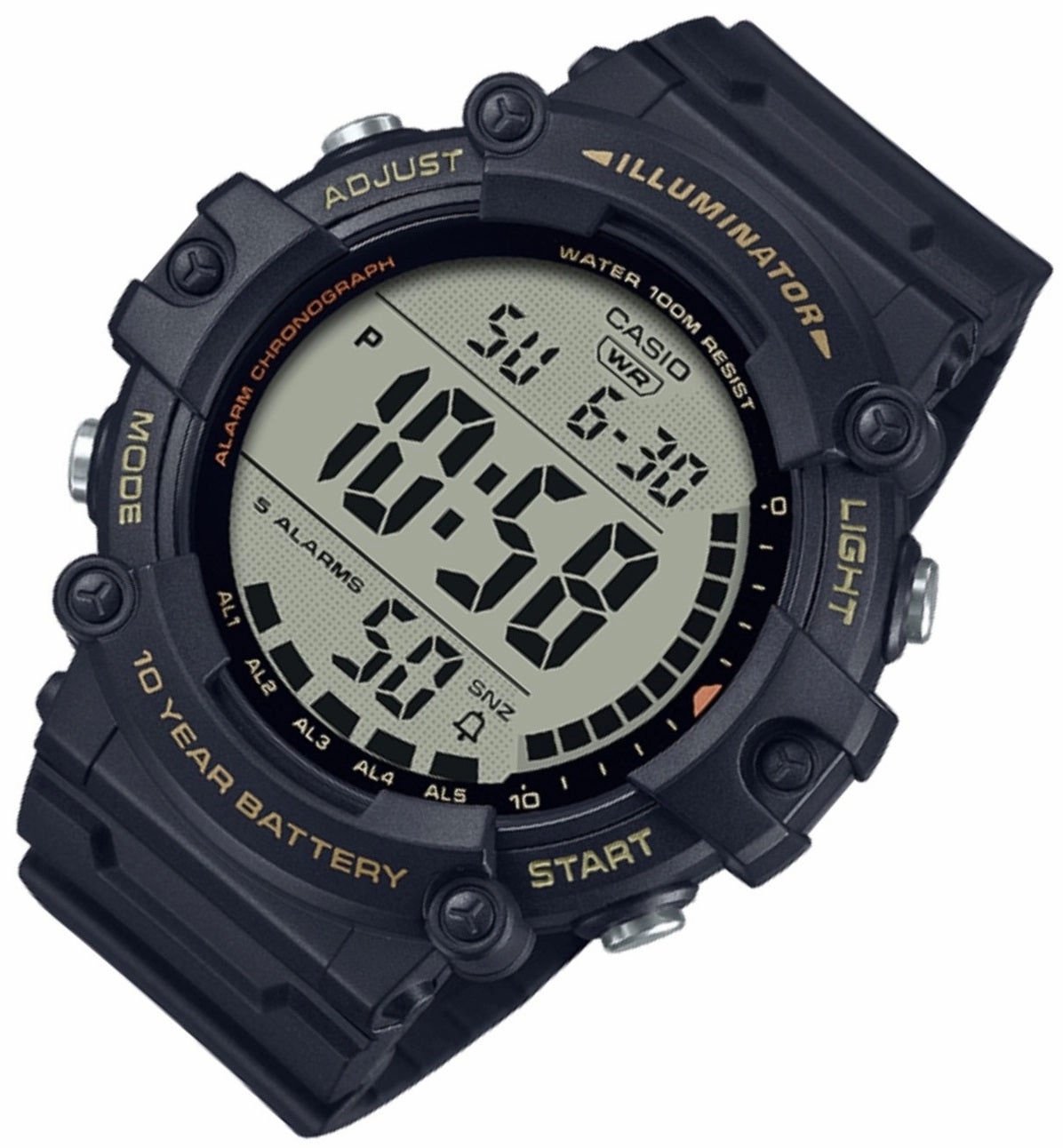 Casio AE-1500WHX-1A Black Resin Strap Watch for Men