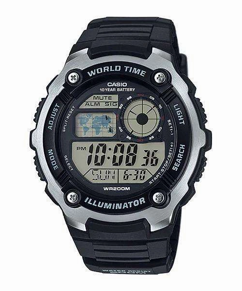 Casio AE-2100W-1A Black Resin Strap Watch for Men,silicone watch,silicone strap watch,silicone watches for men,silicone watches for women,unisex silicone watch,kids silicone watch,sports silicone watch,casual silicone watch,waterproof silicone watch,silico