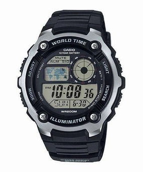 Casio AE-2100W-1A Black Resin Strap Watch for Men,silicone watch,silicone strap watch,silicone watches for men,silicone watches for women,unisex silicone watch,kids silicone watch,sports silicone watch,casual silicone watch,waterproof silicone watch,silico