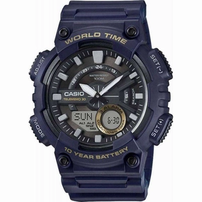 Casio AEQ-110W-2A Navy Blue Resin Strap Watch for Men,men's watches,watch for men, best men's watches,luxury men's watch,minimalist men's watch,casual men's watch,dress watch for men,automatic men's watch,quartz men's watch,cheap men's watch. busin