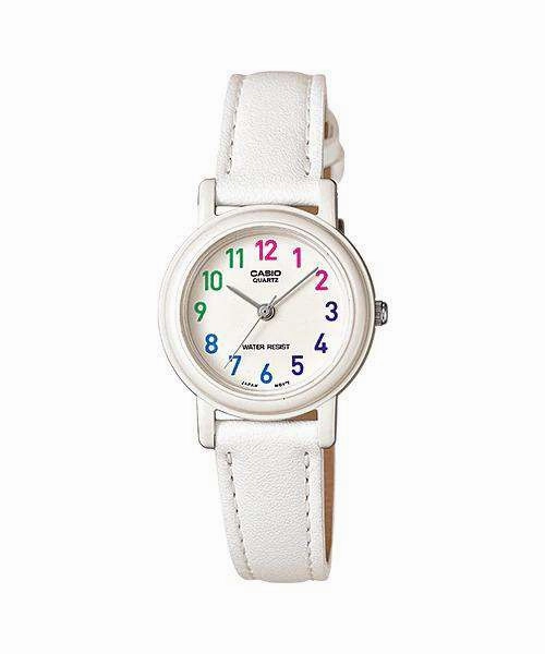 Casio Analog LQ-139L-7B White Leather Strap Women's Watch Affordable casual watches Sporty casual watches Affordable luxury casual watches
