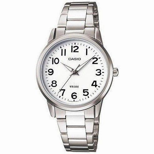 Casio Analog Stainless Steel White Dial Watch LTP1303D-7B,quartz watch, quartz watches for men, quartz watches for women, best quartz watch, minimalist quartz watch, luxury quartz watch, waterproof quartz watch,analog quartz watch, digital quartz watch,aff