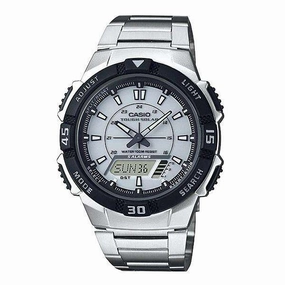 Casio AQ-S800WD-7EVDF Silver Stainless Watch for Men Affordable casual watches Sporty casual watches Affordable luxury casual watches
