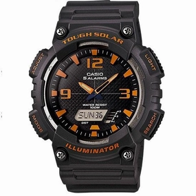 Casio AQ-S810W-8A Black Solar Powered Watch for Men Affordable casual watches Sporty casual watches Affordable luxury casual watches