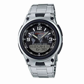 Casio AW-80D-1A2 Silver Stainless Watch for Men Affordable casual watches Sporty casual watches Affordable luxury casual watches