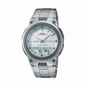 Casio AW-80D-7AVDF Silver Stainless Steel Strap Watch for Men Affordable casual watches Sporty casual watches Affordable luxury casual watches