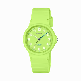 Casio Bio-Based Green Resin Band Watch LQ24B-3B 
