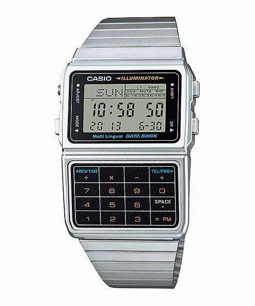 Casio DBC-611-1D Silver Stainless Calculator Watch for Men and Women Affordable casual watches Sporty casual watches Affordable luxury casual watches