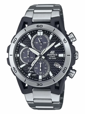 Casio EDIFICE SOSPENSIONE Steel Carbon Solar Chrono Mens Watch EQS960D-1AV Sports Watch for Men/Women Budget Sports Watch Luxury Sports Watch