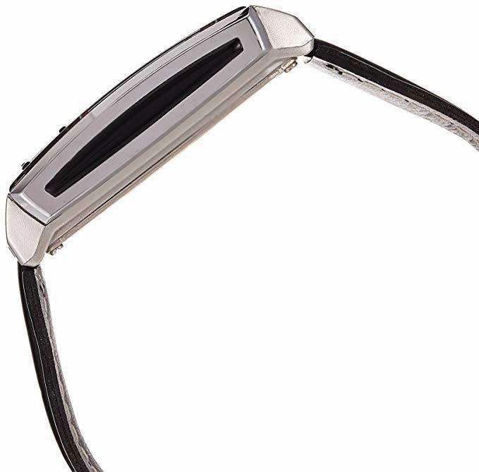Casio Futurist LA-201WBL-1A Black Leather Strap for Women